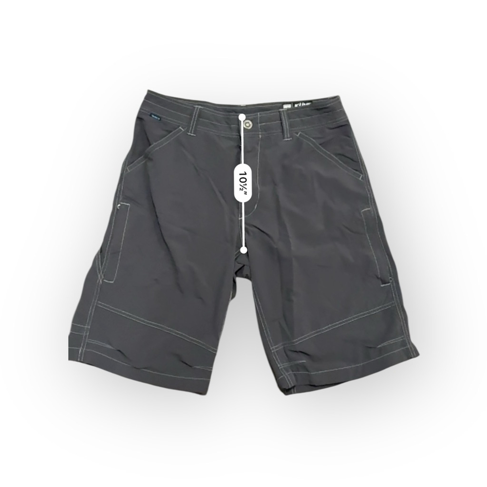 KÜHL Mens Renegade Dark Grey Active Shorts Contrast Stitching Sz 34​ - Picture 3 of 10